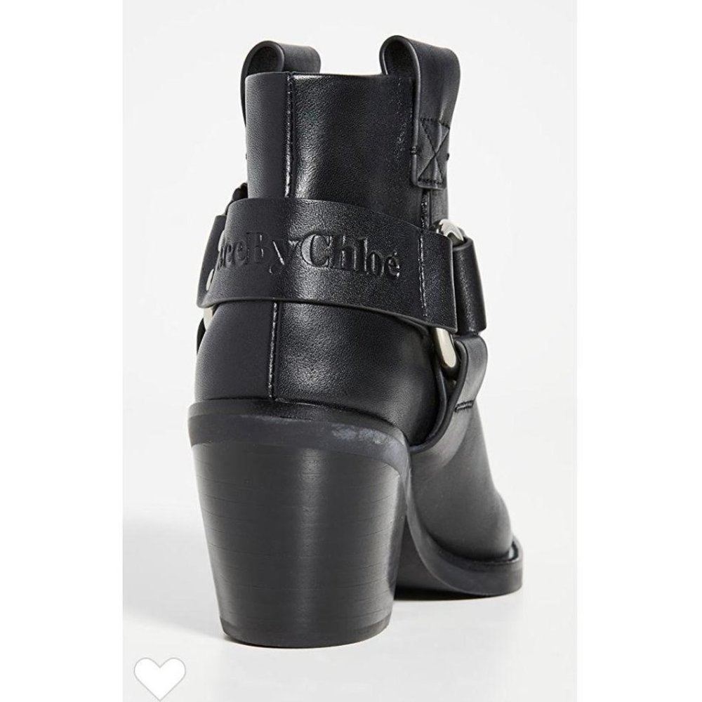 See by Chloe Eddie Ankle Western Boots NWOB 39 - Picture 5 of 14